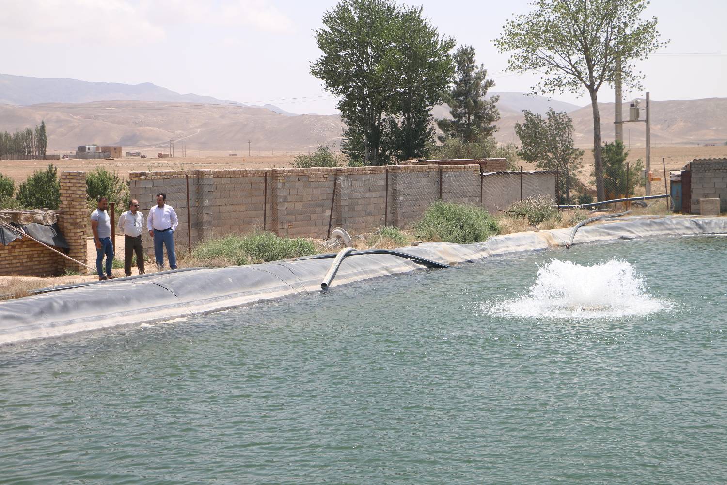 روستای نوفن به کمک استخرهای پرورش ماهی سمنان می آید